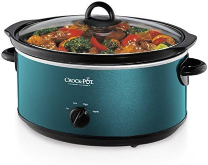 7 Quart Manual Slow Cooker – Turquoise - Curated Catalog S4