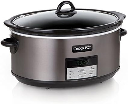 8 Quart Programmable Slow Cooker with Auto Warm - Curated Catalog I0