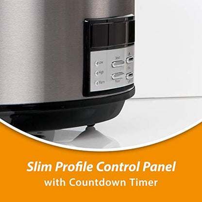 8 Quart Programmable Slow Cooker with Auto Warm - Curated Catalog I0
