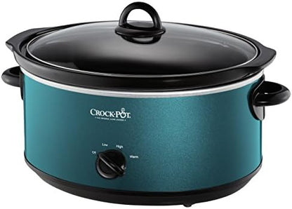 7 Quart Manual Slow Cooker – Turquoise - Curated Catalog G5