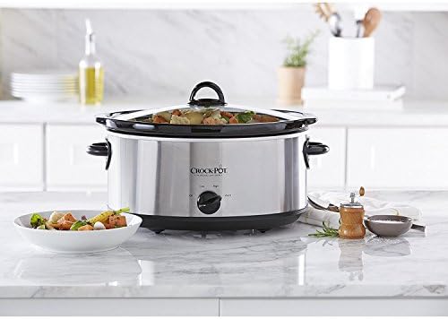 7 Quart Oval Manual Slow Cooker – Stainless Steel - Curated Catalog U2