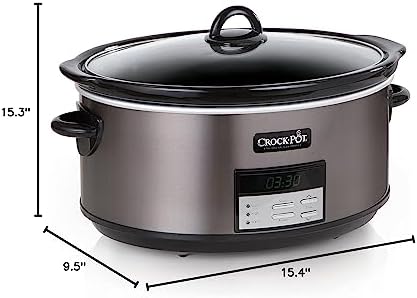 8 Quart Programmable Slow Cooker with Auto Warm - Curated Catalog I0