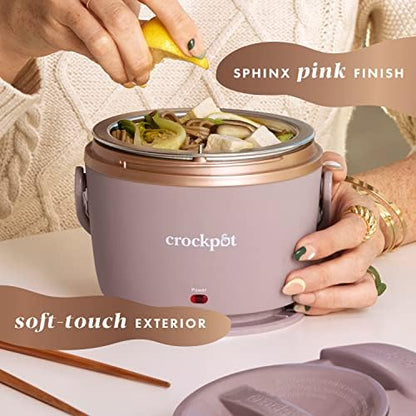 Electric Lunch Box Food Warmer 20oz – Blush Pink - Curated Catalog M7