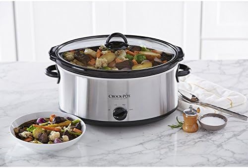 7 Quart Oval Manual Slow Cooker – Stainless Steel - Curated Catalog U2