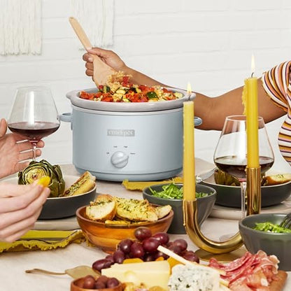 4.5 Quart Manual Slow Cooker – Macaroon Blue - Curated Catalog M5
