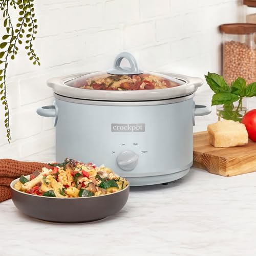 4.5 Quart Manual Slow Cooker – Macaroon Blue - Curated Catalog M5
