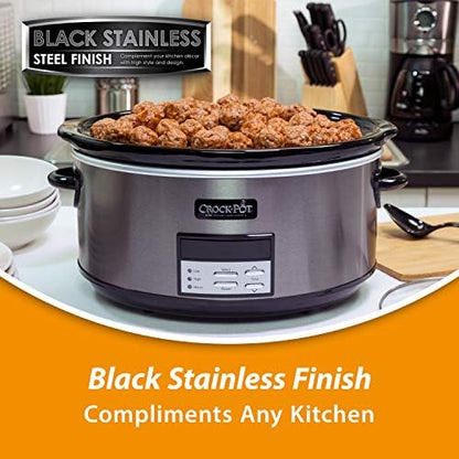 8 Quart Programmable Slow Cooker with Auto Warm - Curated Catalog I0