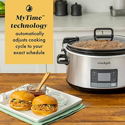 7 Quart Portable Programmable Slow Cooker with Timer - Curated Catalog M3