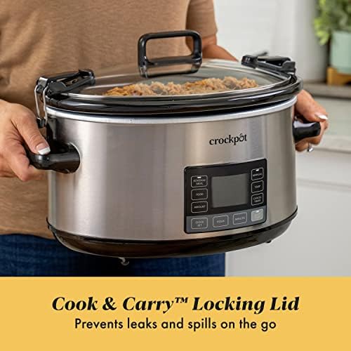 7 Quart Portable Programmable Slow Cooker with Timer - Curated Catalog M3
