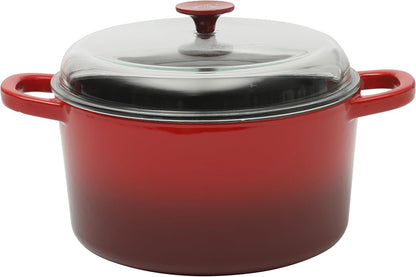 3 Quart Enameled Cast Iron Dutch Oven – Aqua - Curated Catalog B5