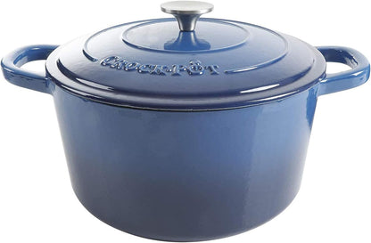 3 Quart Enameled Cast Iron Dutch Oven – Aqua - Curated Catalog B5