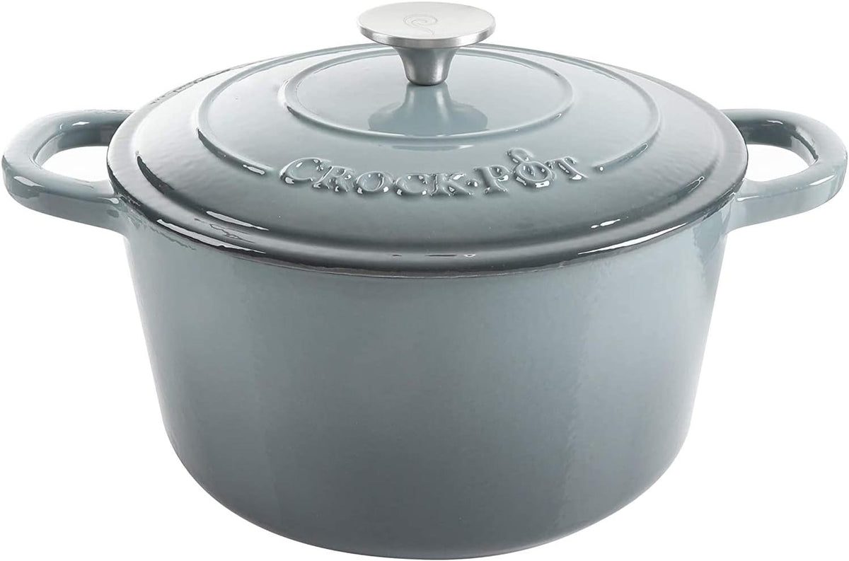 3 Quart Enameled Cast Iron Dutch Oven – Aqua - Curated Catalog D1